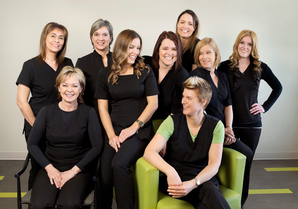 Portrait d'équipe de travail en entreprise de la santé / Client: Centre dentaire Tania Fortin